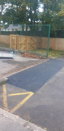 Cut down fence to create access for vehicles
