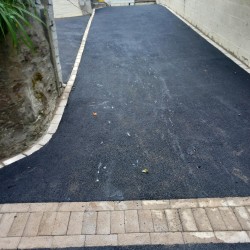 Complete driveway, new tarmac drive complete with cream block boarder edging